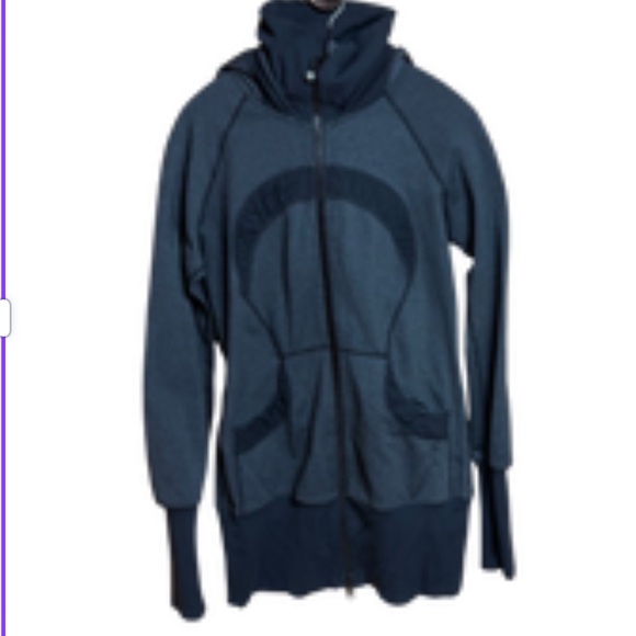 Lululemon Manifesto Gather Long Sleeve Hoodie Size 6 Black / Grey - Picture 2 of 10